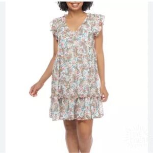 Emma & Michele Multicolor Floral Mini Dress